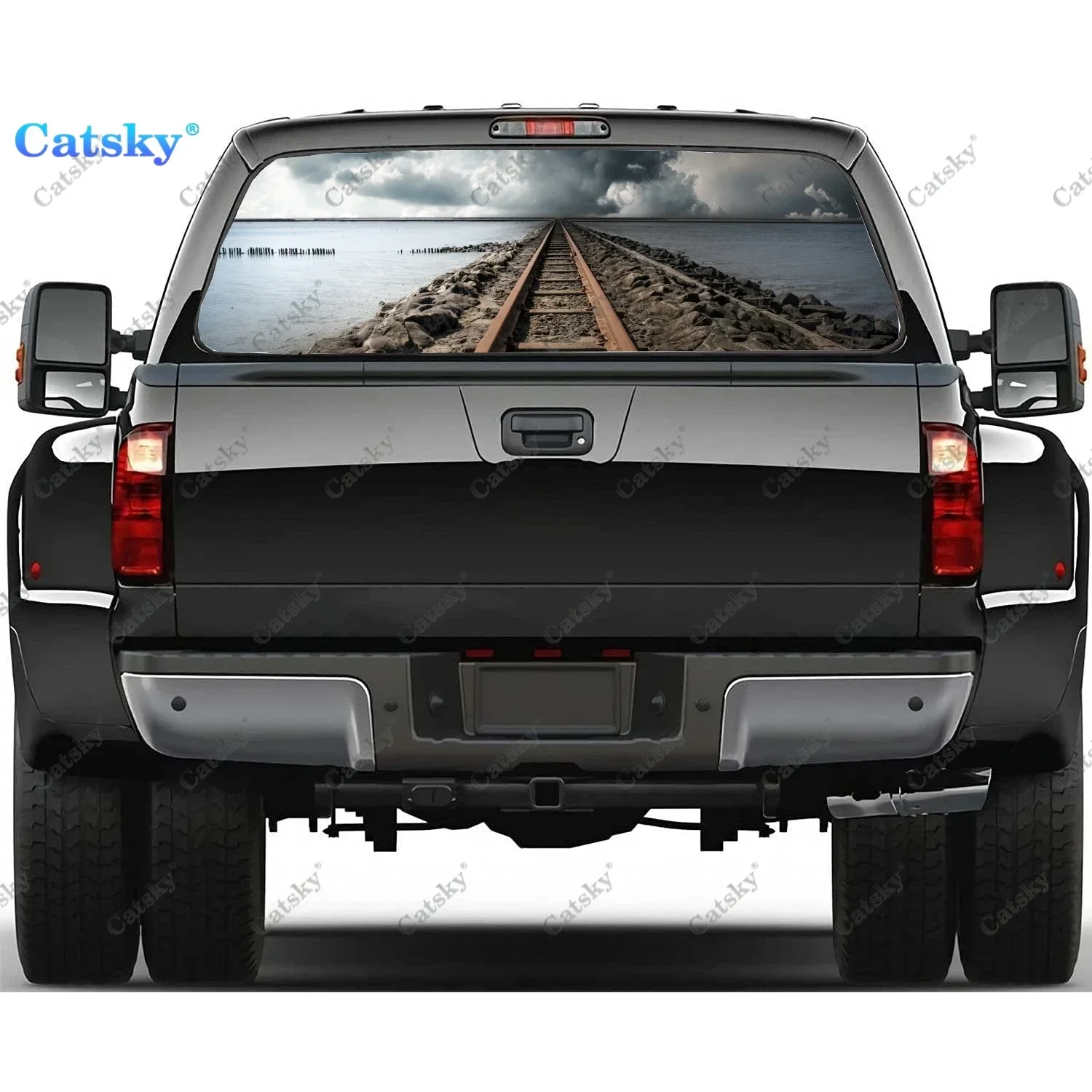 Railroad Rear Window Decals for Truck,Pickup Window Decal,Rear Window Tint Graphic Perforated Vinyl Truck Stickers
Railroad Rear Window Decals for Truck,Pickup Window Decal,Rear Window Tint Graphic Perforated Vinyl Truck Stickers