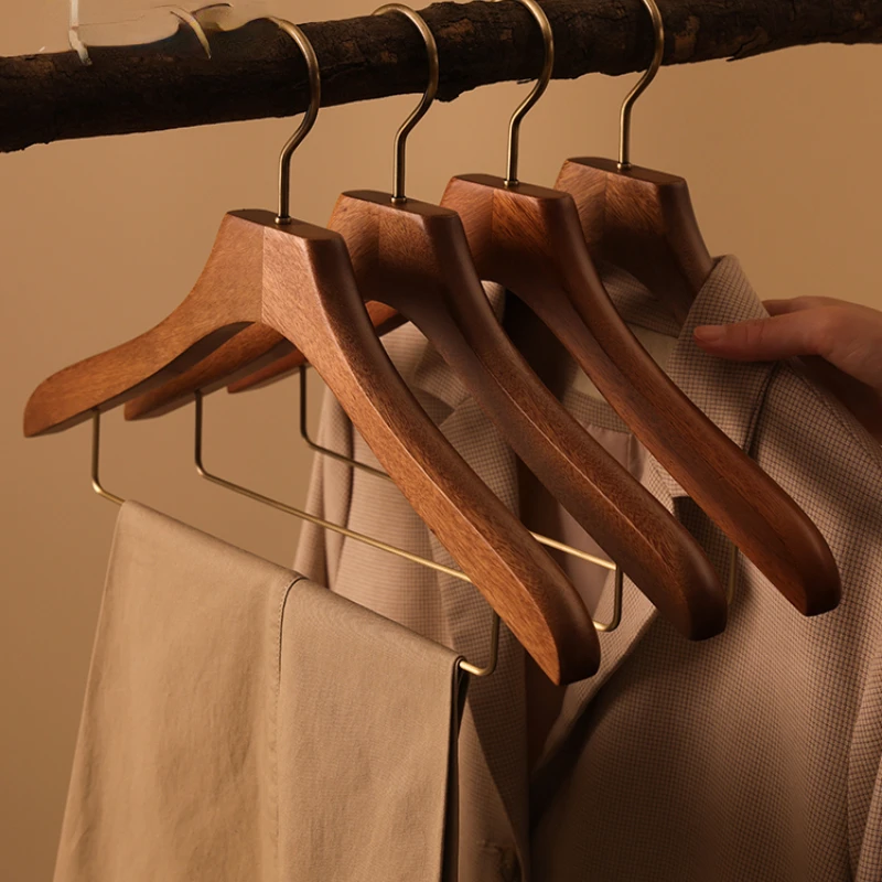 Wooden Hanger New House Mansion North American Solid Wood Walnut Color Seamless Trouser Press Wooden Hanger
Wooden Hanger New House Mansion North American Solid Wood Walnut Color Seamless Trouser Press Wooden Hanger
