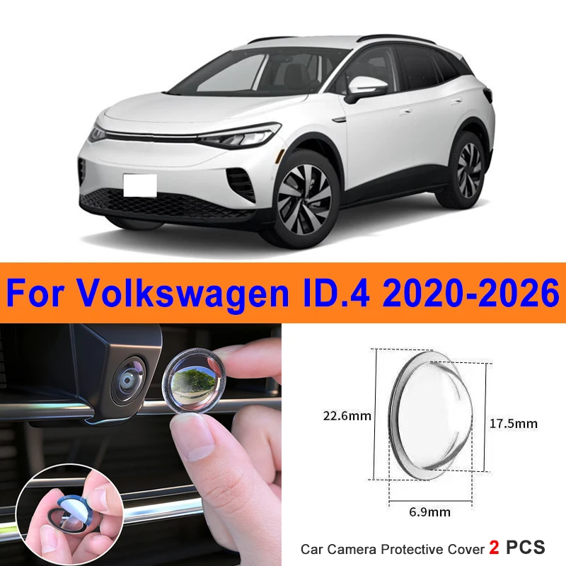 360 Reverse Image Car Camera Cover Anti-Scratch PC Lens Protector Stickers For Volkswagen ID.4 2020-2026 2Pcs
360 Reverse Image Car Camera Cover Anti-Scratch PC Lens Protector Stickers For Volkswagen ID.4 2020-2026 2Pcs