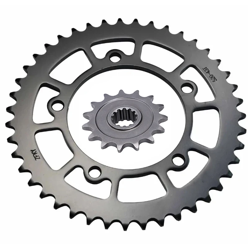 520 43T 15T Motorcycle Front Rear Sprocket For Kove 500 X 500X
520 43T 15T Motorcycle Front Rear Sprocket For Kove 500 X 500X