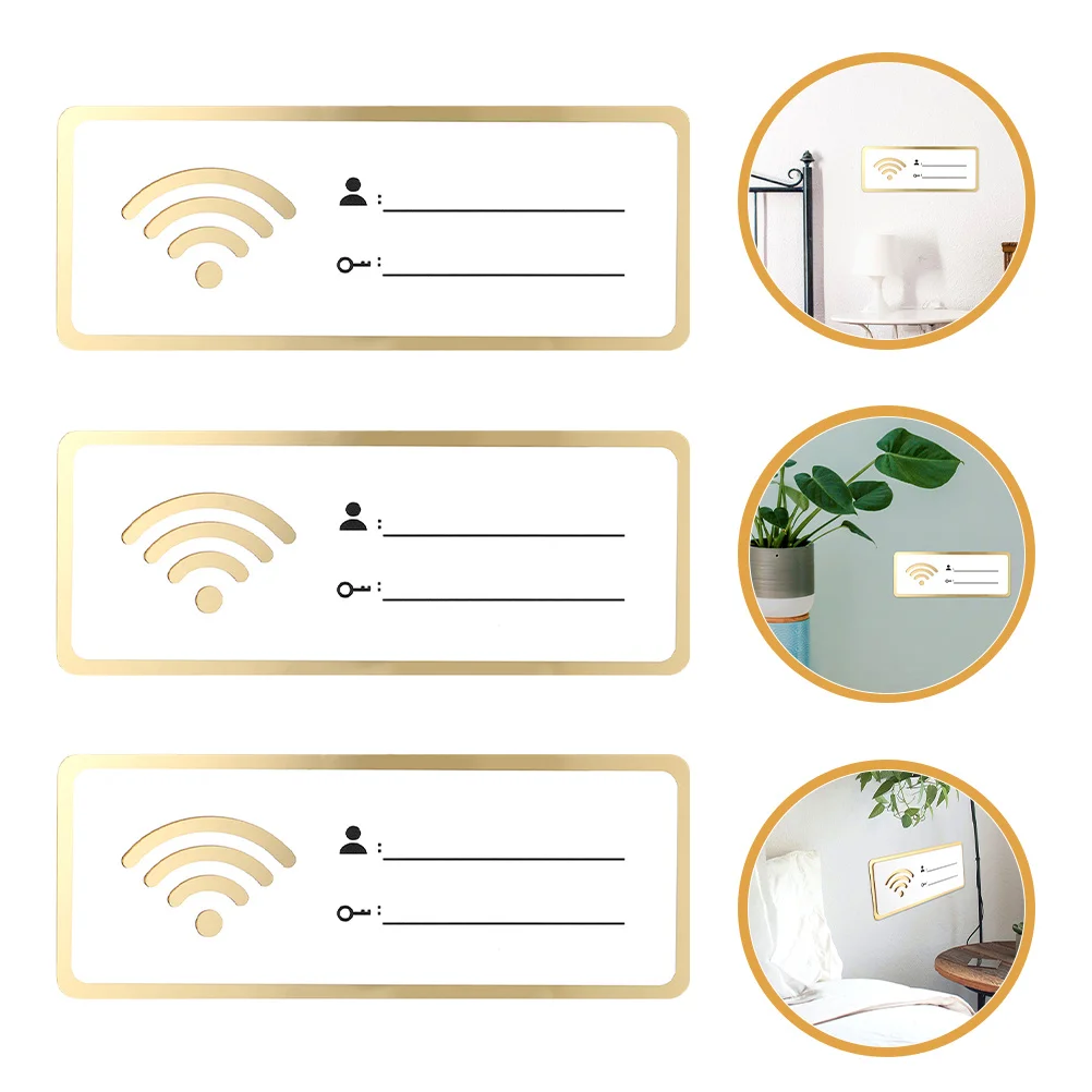 3pcs 8X20Cm Wifi Password Sign Acrylic Wall Mounted Internet Reminder For Hotel Office Desk Decor Table Organizer
3pcs 8X20Cm Wifi Password Sign Acrylic Wall Mounted Internet Reminder For Hotel Office Desk Decor Table Organizer