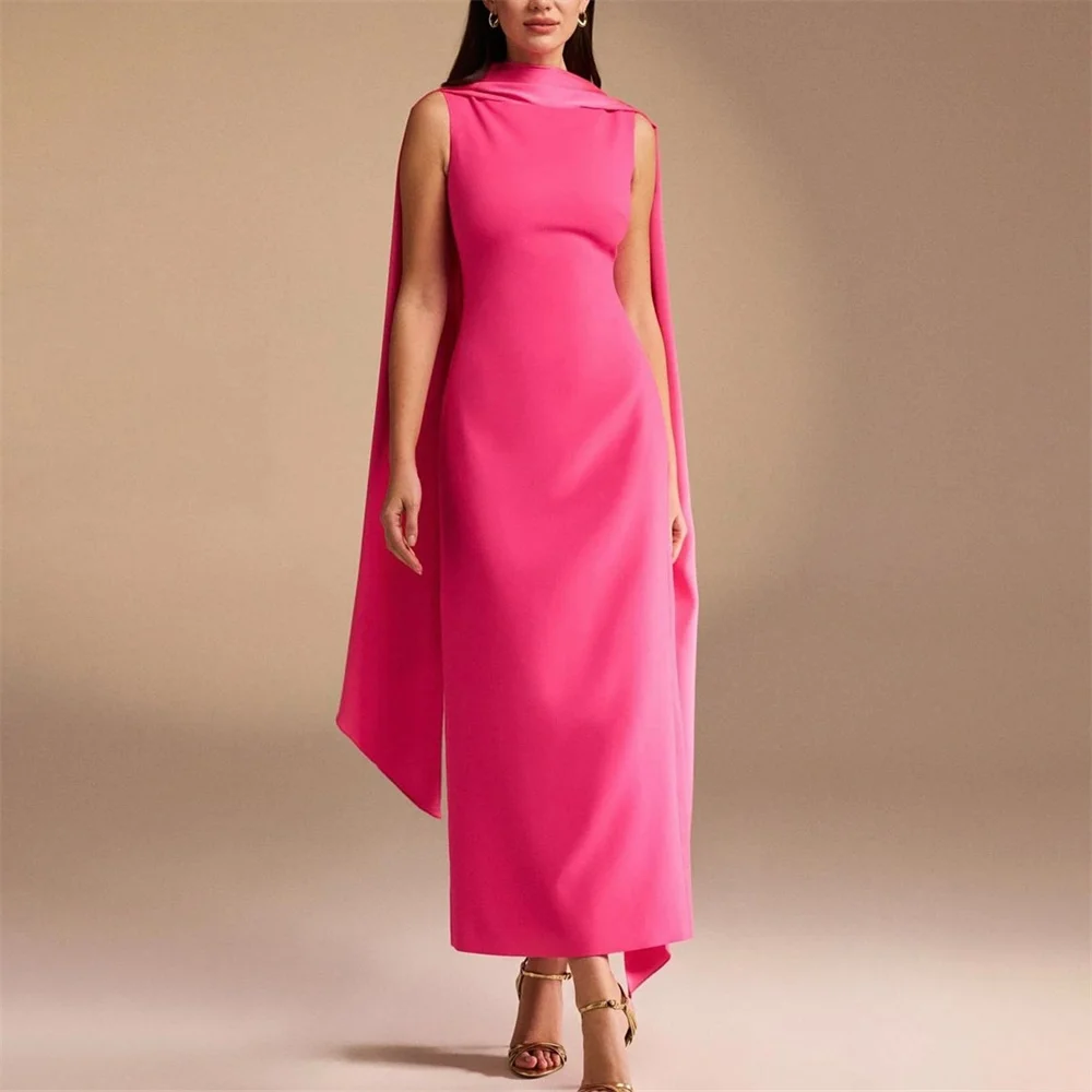 ROYET High Neck Simple Sleeveless Mermaid Classic Evening Dress Ankle Length Sweep Train Elegant Prom Gown Customized New 2025
ROYET High Neck Simple Sleeveless Mermaid Classic Evening Dress Ankle Length Sweep Train Elegant Prom Gown Customized New 2025