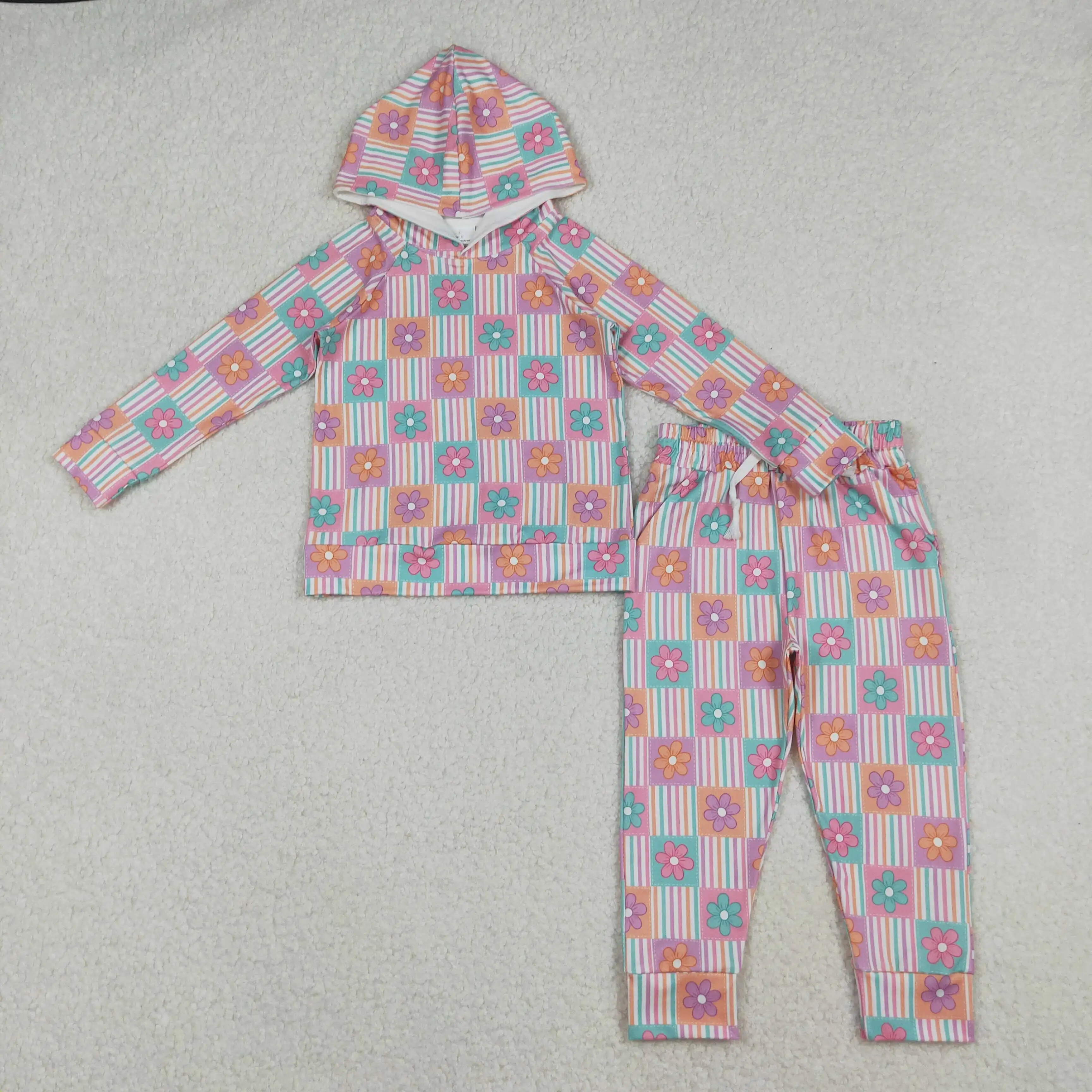 X10.14 Winter baby girls clothing wholesale flower color striped plaid hooded long-sleeved trousers suit
X10.14 Winter baby girls clothing wholesale flower color striped plaid hooded long-sleeved trousers suit