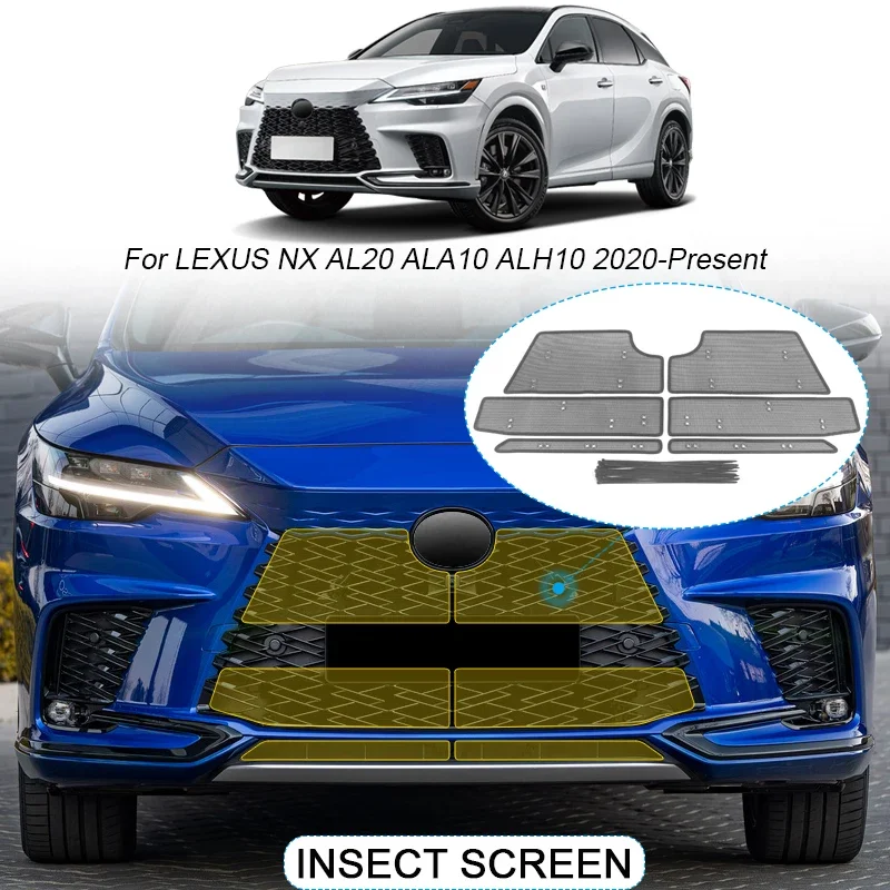 4 шт., автомобильная защита от насекомых, защитная крышка для воздухозаборника, сетка для вставки, вентиляционная сетка, гоночный гриль-фильтр для LEXUS NX AL20 ALA10 ALH10 2020-2025
4 шт., автомобильная защита от насекомых, защитная крышка для воздухозаборника, сетка для вставки, вентиляционная сетка, гоночный гриль-фильтр для LEXUS NX AL20 ALA10 ALH10 2020-2025