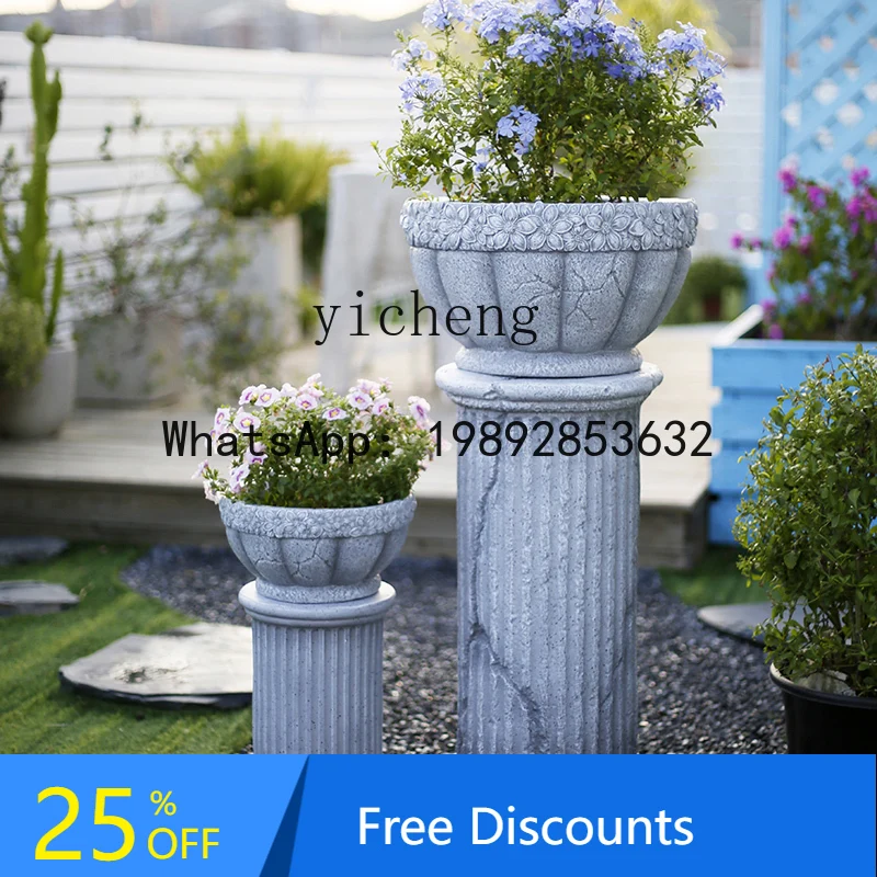 X1European garden Roman column courtyard flower pot base balcony terrace decoration outdoor pillar ornament
X1European garden Roman column courtyard flower pot base balcony terrace decoration outdoor pillar ornament