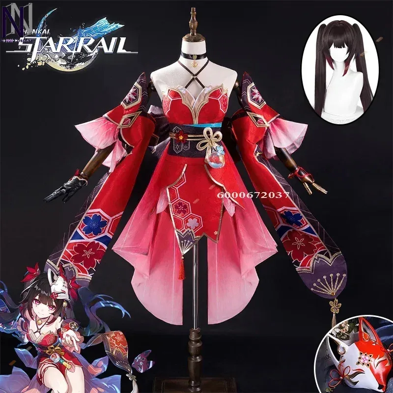 Honkai Star Rail Game Sparkle Cosplay Costume Wig Dress Uniform Headwear Gloves Masked Fools Halloween Women Role Play Prop
Honkai Star Rail Game Sparkle Cosplay Costume Wig Dress Uniform Headwear Gloves Masked Fools Halloween Women Role Play Prop