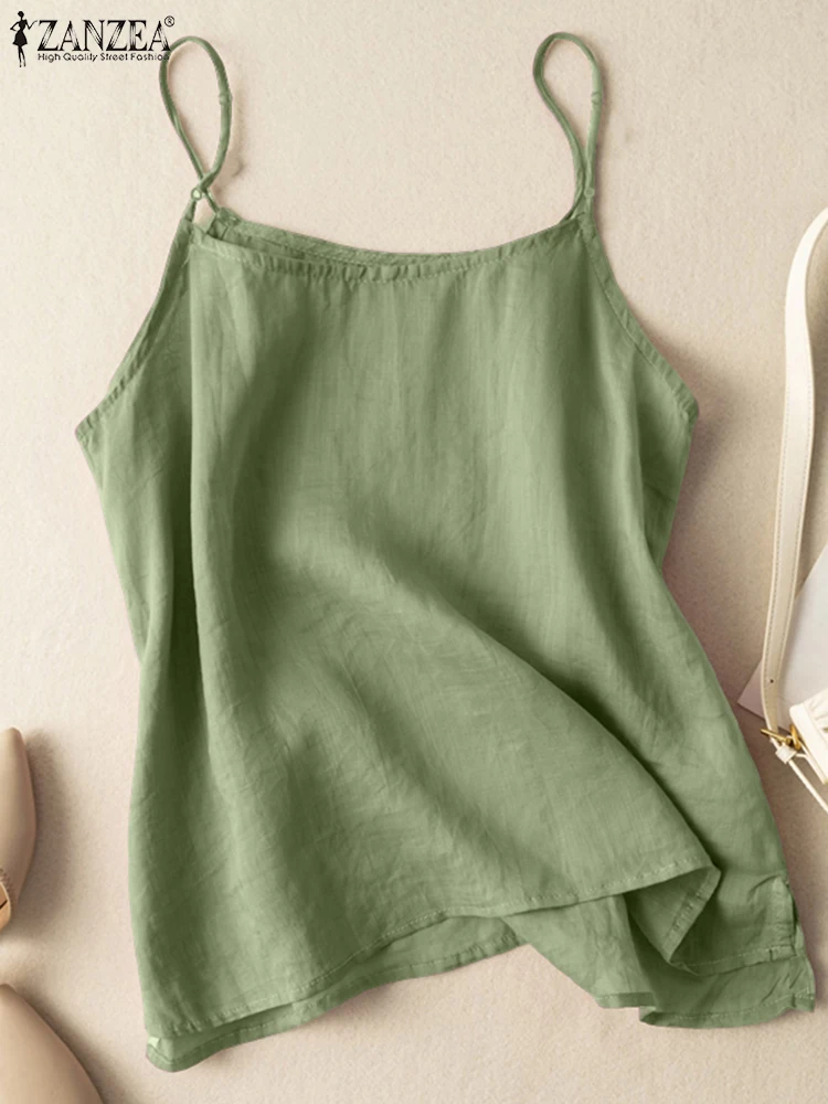 ZANZEA Woman Casual Camisole Solid Color Daily 2025 Summer Pure Cotton Camis Spaghetti Straps Comfort Breathable Sleeveless Tops
ZANZEA Woman Casual Camisole Solid Color Daily 2025 Summer Pure Cotton Camis Spaghetti Straps Comfort Breathable Sleeveless Tops