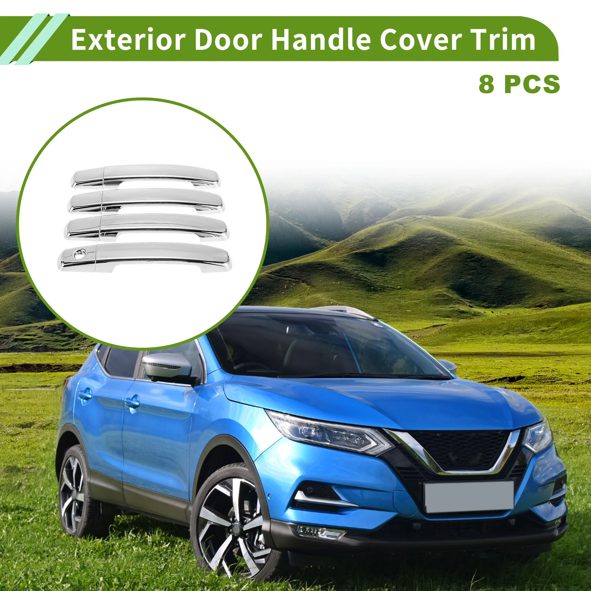 UXCELL Exterior Door Handle Cover Trim Door Handle Cover for Nissan Qashqai 2007-2013 Normal Electroplating 8Pcs
UXCELL Exterior Door Handle Cover Trim Door Handle Cover for Nissan Qashqai 2007-2013 Normal Electroplating 8Pcs