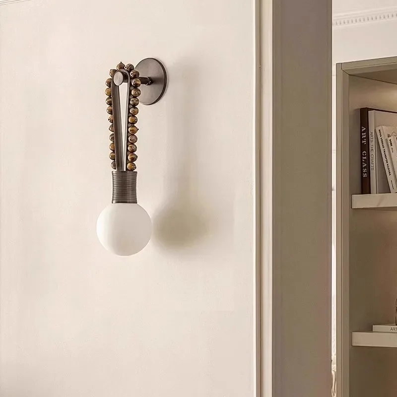 SANDYHA French Retro LED Wall Light Glass Ball Lampshade Bedroom Bedside Lamp Living Room Study Lighting Fixtures Decor
SANDYHA French Retro LED Wall Light Glass Ball Lampshade Bedroom Bedside Lamp Living Room Study Lighting Fixtures Decor