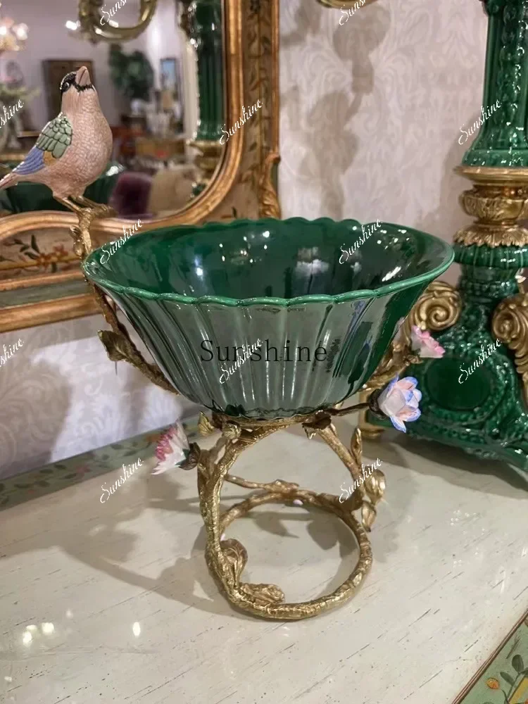 Decorations Copper Ceramic Home Furnishing Desktop Fruit Plate OrnamentP
Decorations Copper Ceramic Home Furnishing Desktop Fruit Plate OrnamentP