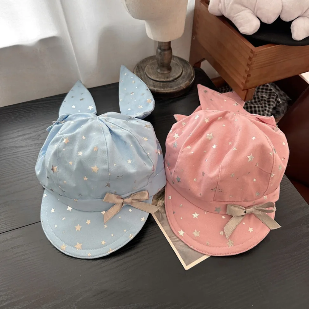Versatile Cotton Silver Star Bowknot Cap Sunscreen Retro Detachable Rabbit Ears Hat Punk Y2K Bunny Ears Berets Cap Men
Versatile Cotton Silver Star Bowknot Cap Sunscreen Retro Detachable Rabbit Ears Hat Punk Y2K Bunny Ears Berets Cap Men