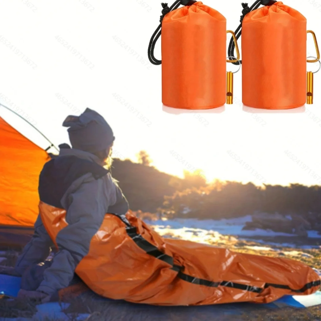 Portable Waterproof Emergency Survival Sleeping Bag Outdoor Camping Gear Thermal Sack First Aid Rescue Mylar Insulate Blanket
Portable Waterproof Emergency Survival Sleeping Bag Outdoor Camping Gear Thermal Sack First Aid Rescue Mylar Insulate Blanket
