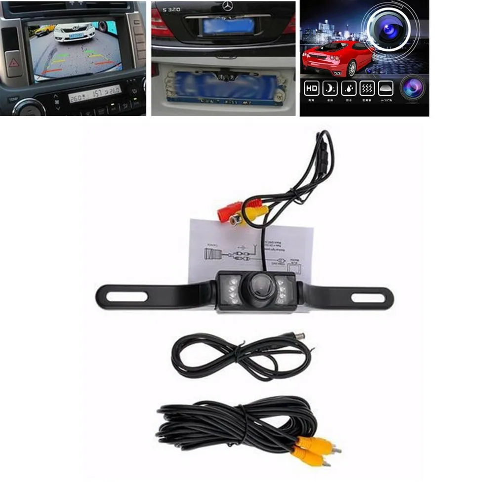 DC 12V Car Rear View Backup Camera 7 LED Night Vision License Plate Frame CMOS
DC 12V Car Rear View Backup Camera 7 LED Night Vision License Plate Frame CMOS