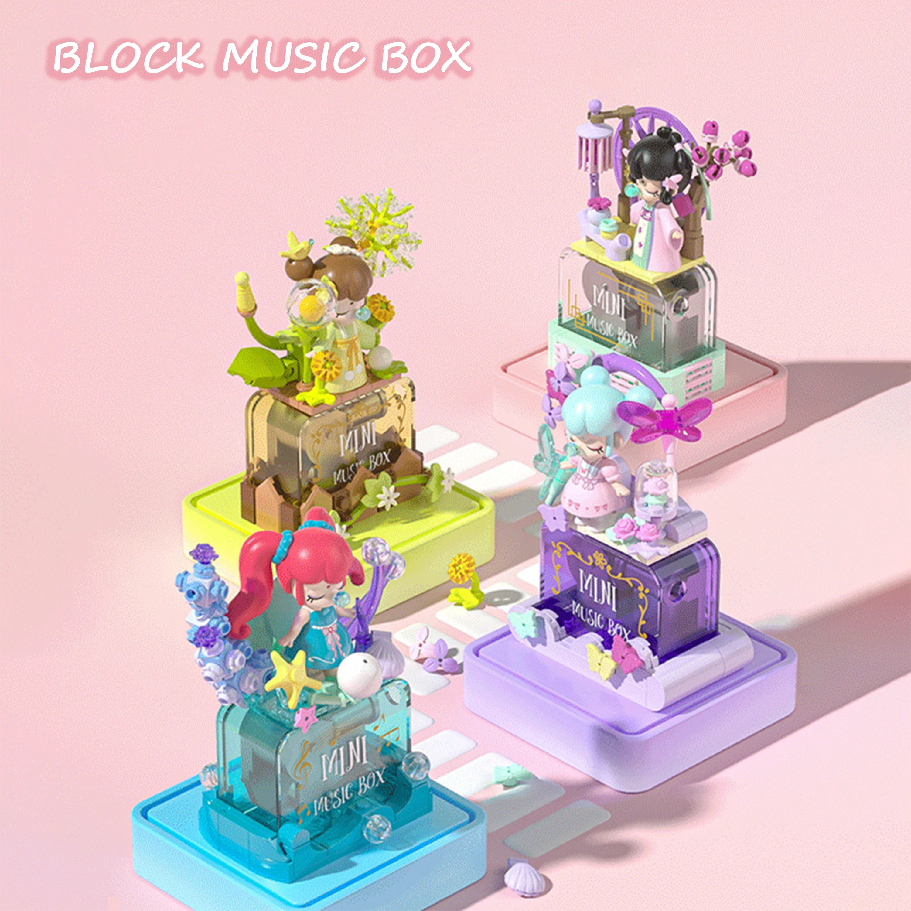 Fairy Music Box Building Blocks Butterfly Fairy Disc Assembly Model Small Particles DIY Toy Gift for Girls
Fairy Music Box Building Blocks Butterfly Fairy Disc Assembly Model Small Particles DIY Toy Gift for Girls