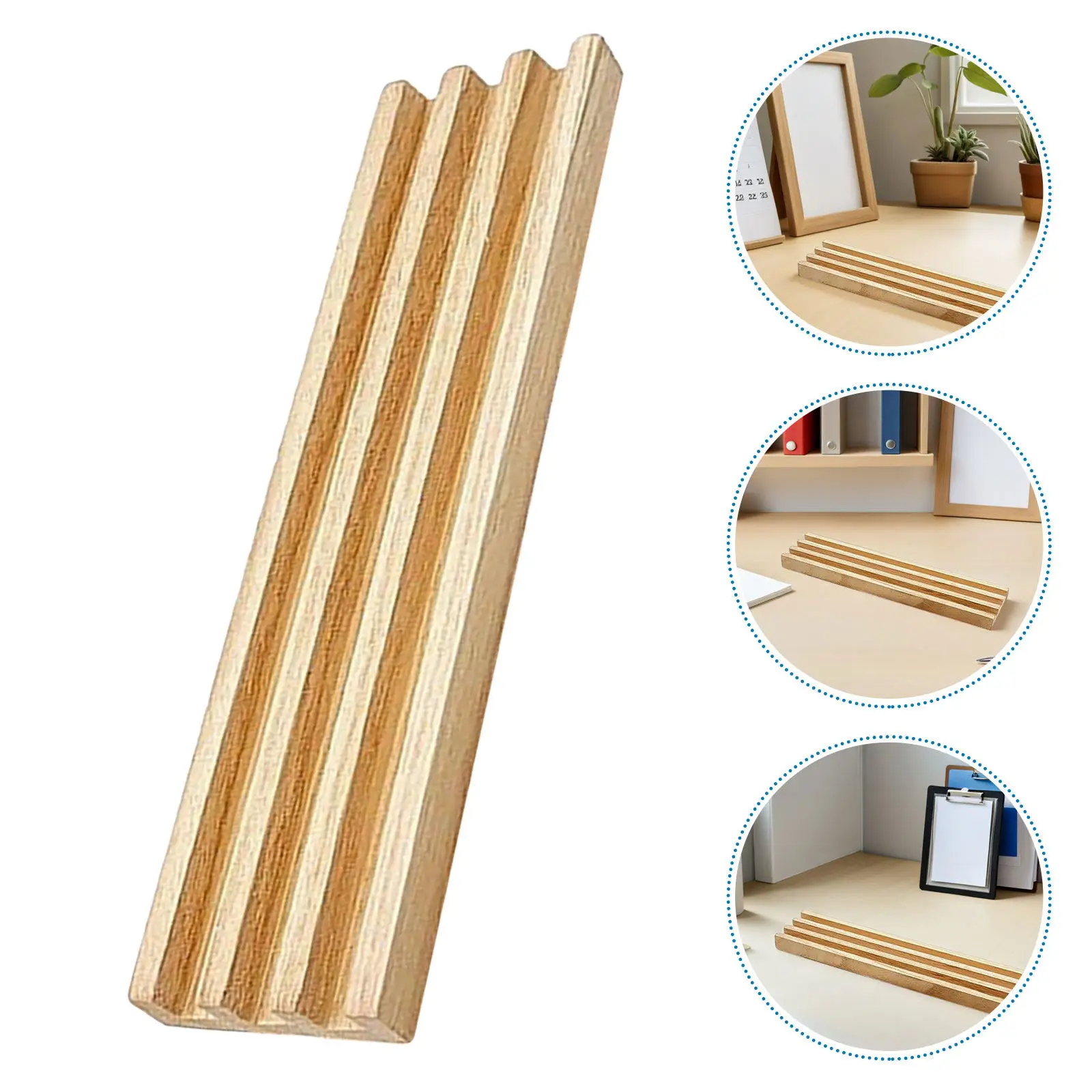 Ergonomic Wooden Domino Racks Oblique Viewing Angle Domino Tile Organizer with Multi-Slot Wooden Base for Easy Setup Cleanup