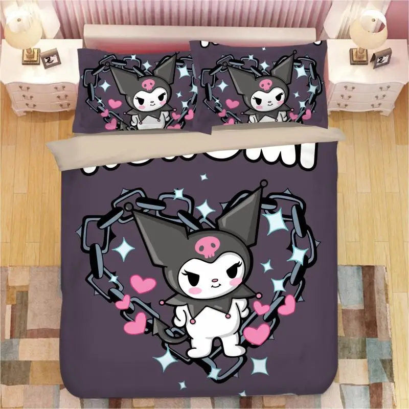 Kawaii 4 шт. Sanrio Kuromi мультфильм девочка сердце милый набор модная простая простыня покрывало постельное белье Одиночная кровать подарок на день рождения
Kawaii 4 шт. Sanrio Kuromi мультфильм девочка сердце милый набор модная простая простыня покрывало постельное белье Одиночная кровать подарок на день рождения