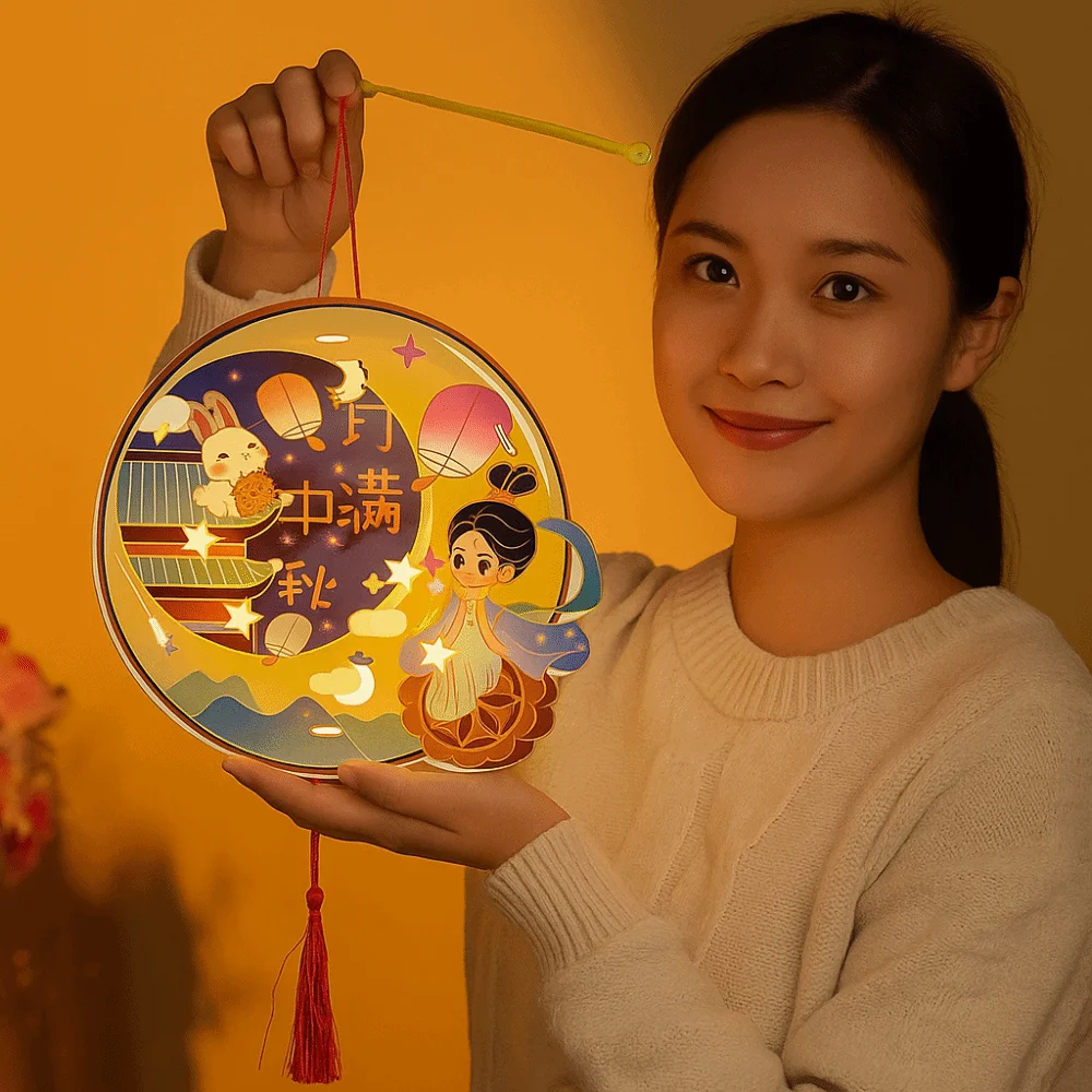 Cartoon Rabbit Lanterns Glowing Handmade Mid-Autumn Festival Lantern Flower Light DIY Lantern DIY Material Package Chidlren
Cartoon Rabbit Lanterns Glowing Handmade Mid-Autumn Festival Lantern Flower Light DIY Lantern DIY Material Package Chidlren