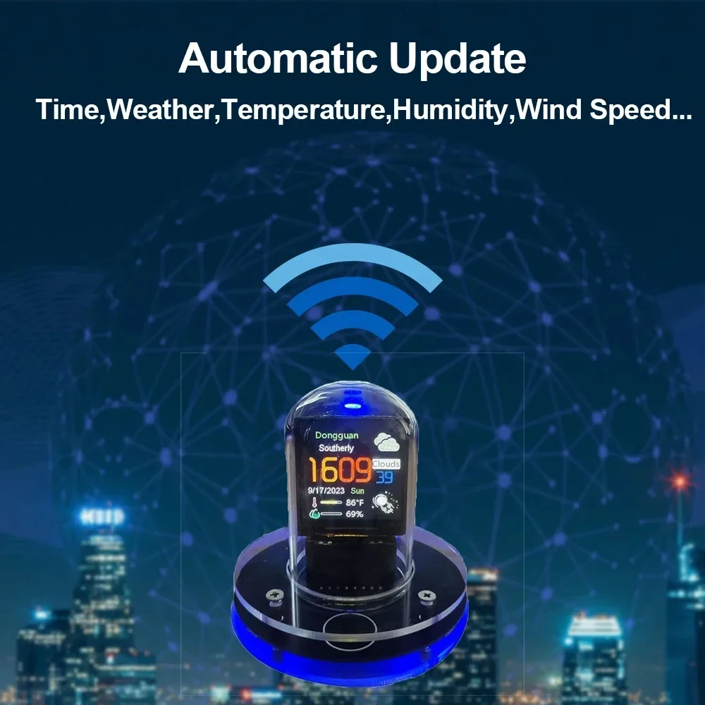 DIY настольный орнамент WIFI погодные часы RGB интеллектуальная светящаяся трубка в стиле киберпанк подарок
DIY настольный орнамент WIFI погодные часы RGB интеллектуальная светящаяся трубка в стиле киберпанк подарок