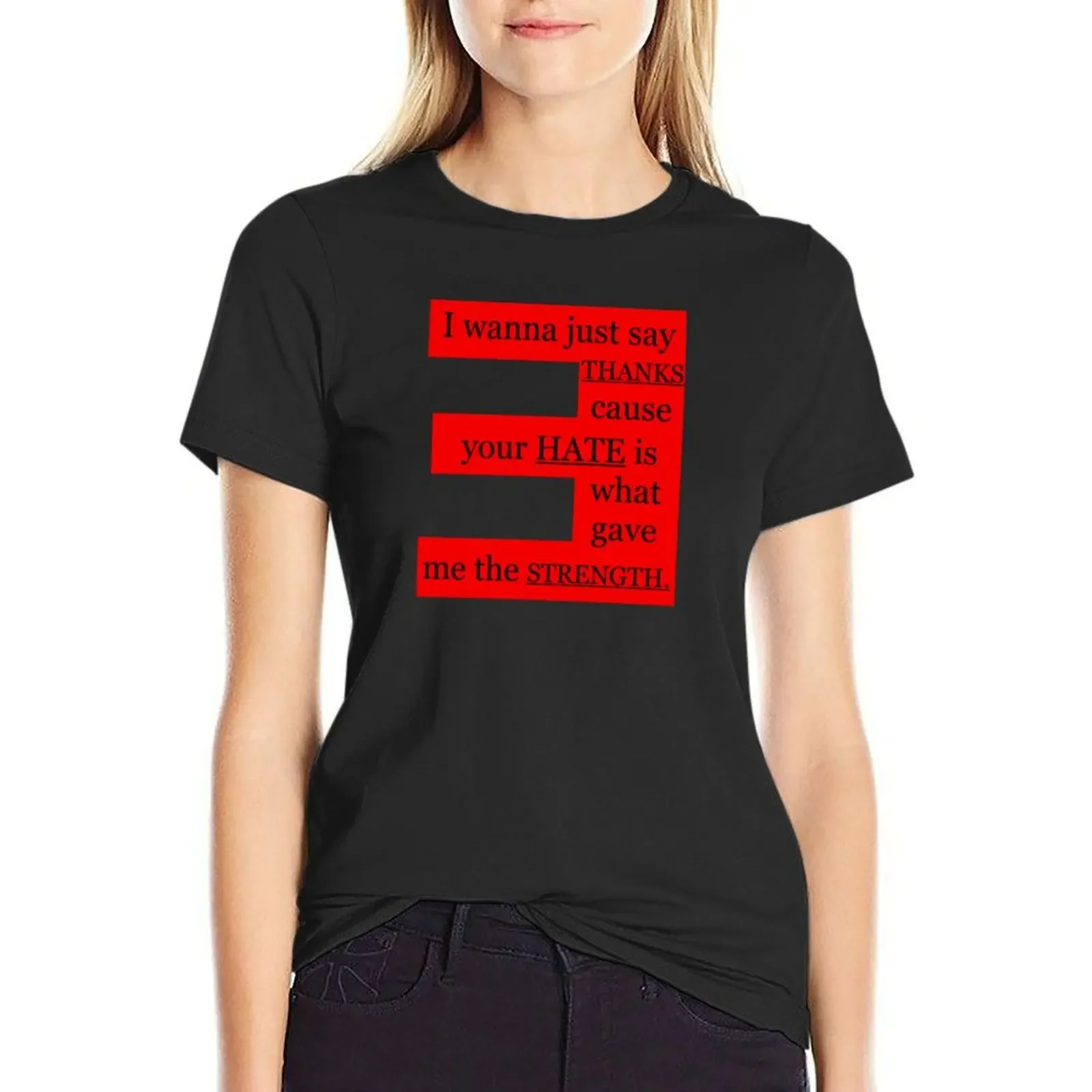 I Wanna Say Thanks T-Shirt funny blanks anime clothes workout shirts for Women
I Wanna Say Thanks T-Shirt funny blanks anime clothes workout shirts for Women