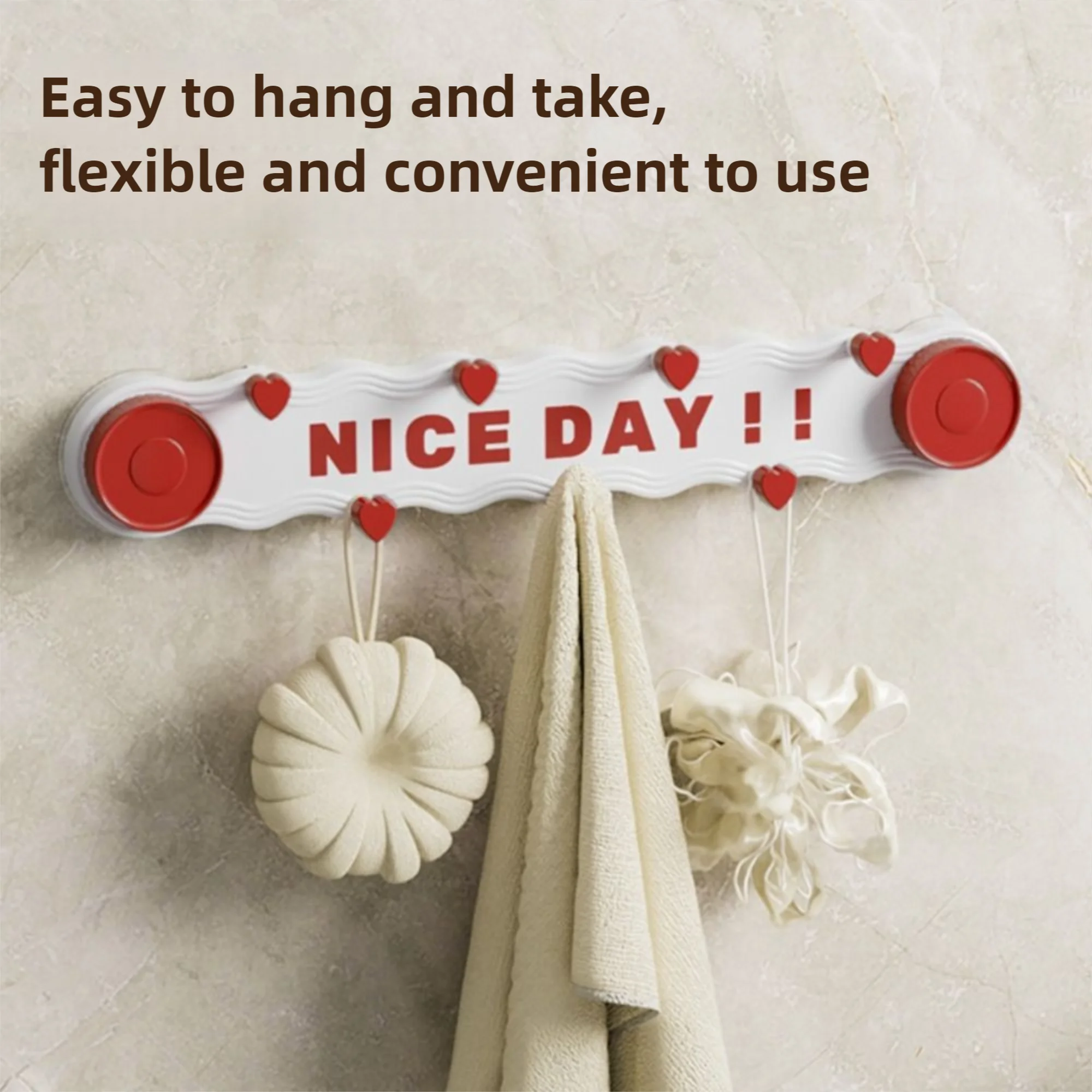 Suction Cup Bathroom Storage Hook Waterproof Detachable Heart Key Hook Rack INS Space Saving Door Back Clothes Hook
Suction Cup Bathroom Storage Hook Waterproof Detachable Heart Key Hook Rack INS Space Saving Door Back Clothes Hook