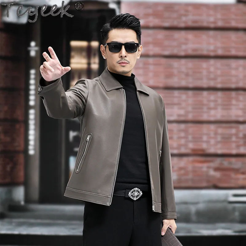 Tcyeek Sheepskin Real Leather Jacket Men 2025 Business Casual Coat Spring Autumn Clothes Mens Jackets New Style Jaqueta Couro
Tcyeek Sheepskin Real Leather Jacket Men 2025 Business Casual Coat Spring Autumn Clothes Mens Jackets New Style Jaqueta Couro