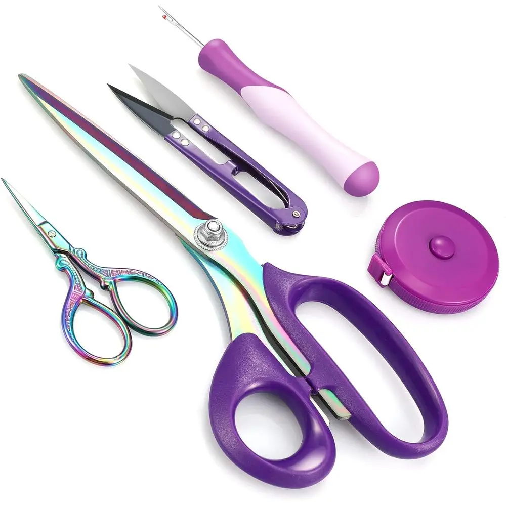 9 Inch Fabric Scissors with Tape Measure, Thread Snip, and Seam Tool for Heavy-Duty Sewing and Quilting
9 Inch Fabric Scissors with Tape Measure, Thread Snip, and Seam Tool for Heavy-Duty Sewing and Quilting