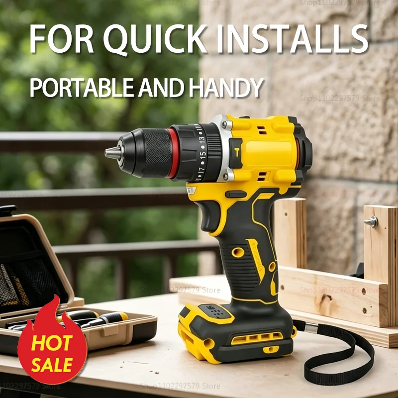 Compact Cordless Brushless Impact Drill with LED Light Powerful Multi-Functional Electric Tool for Home Garage No Battery
Compact Cordless Brushless Impact Drill with LED Light Powerful Multi-Functional Electric Tool for Home Garage No Battery