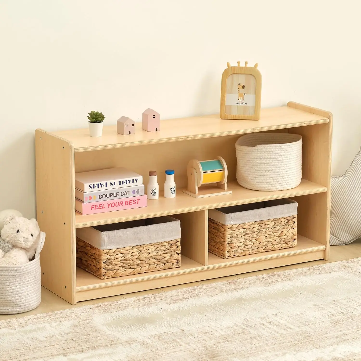 Органайзеры для игрушек Монтессори с 2 полками, 3-секционный деревянный шкаф для хранения детской комнаты, класса, игровой комнаты
Органайзеры для игрушек Монтессори с 2 полками, 3-секционный деревянный шкаф для хранения детской комнаты, класса, игровой комнаты