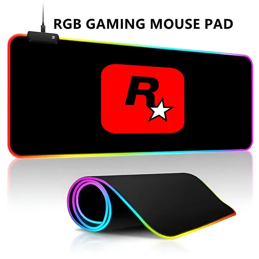 Коврик для мыши Grand Theft Auto V Rockstar Games с RGB LED-подсветкой, водонепроницаемый, большой игровой коврик для мыши, коврик для клавиатуры
Коврик для мыши Grand Theft Auto V Rockstar Games с RGB LED-подсветкой, водонепроницаемый, большой игровой коврик для мыши, коврик для клавиатуры