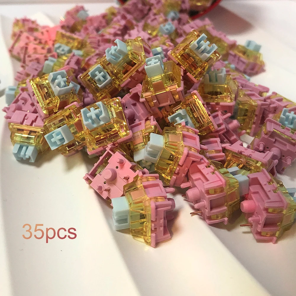 35pcs keyboard mechanical key switches three color options With a lifespan of 50 million cycles, a blessing for typing enthusias
35pcs keyboard mechanical key switches three color options With a lifespan of 50 million cycles, a blessing for typing enthusias