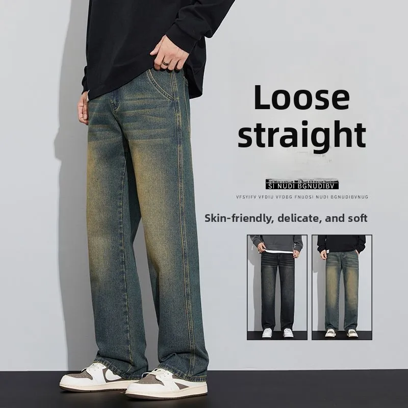 Американские винтажные готические черные джинсы Y2K с несколькими карманами, мужские свободные уличные трендовые широкие брюки в стиле хип-хоп, осень-зима
Американские винтажные готические черные джинсы Y2K с несколькими карманами, мужские свободные уличные трендовые широкие брюки в стиле хип-хоп, осень-зима