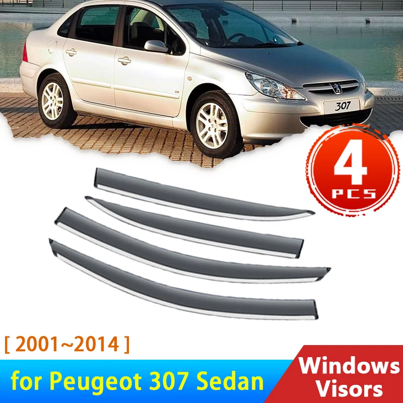 Deflectors Windshield for Peugeot 307 Sedan 2001~2014 Accessories 4x Car Windows Visors Rain Eyebrow Awning Trim 2003 2006 2011
Deflectors Windshield for Peugeot 307 Sedan 2001~2014 Accessories 4x Car Windows Visors Rain Eyebrow Awning Trim 2003 2006 2011