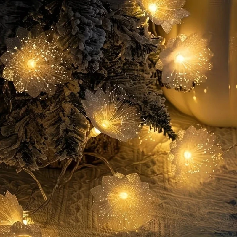 Fiber Optic Flower Fairy String Lights, Battery Powered Indoor Outdoor Lights for Wedding Christmas Bedroom Festive Decor
Fiber Optic Flower Fairy String Lights, Battery Powered Indoor Outdoor Lights for Wedding Christmas Bedroom Festive Decor