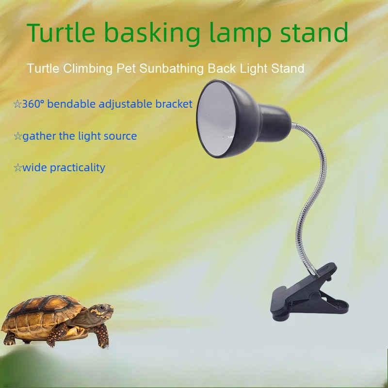 360° Adjustable Reptile Basking Lamp Stand with Rotatable Lighting Holder And Hose Featuring On-Off Switch for Lizards Turtles S
360° Adjustable Reptile Basking Lamp Stand with Rotatable Lighting Holder And Hose Featuring On-Off Switch for Lizards Turtles S
