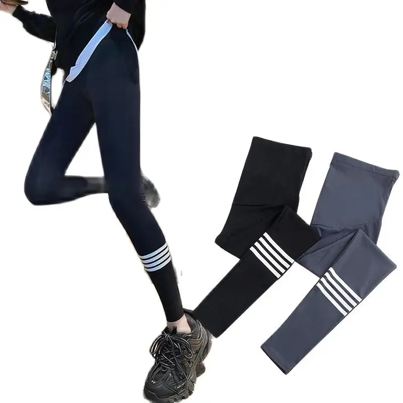 Pregnant women sharkskin pants female fashion style ankle-length skinny leggings maternity yogo pants stripe leg sports trousers
Pregnant women sharkskin pants female fashion style ankle-length skinny leggings maternity yogo pants stripe leg sports trousers