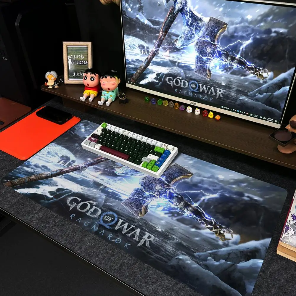 God of War Ragnarok Mouse Pad Xxl Computer Large Size Non-slip Gamer Keyboard 90x40cm Art Design HD Deskmat
God of War Ragnarok Mouse Pad Xxl Computer Large Size Non-slip Gamer Keyboard 90x40cm Art Design HD Deskmat