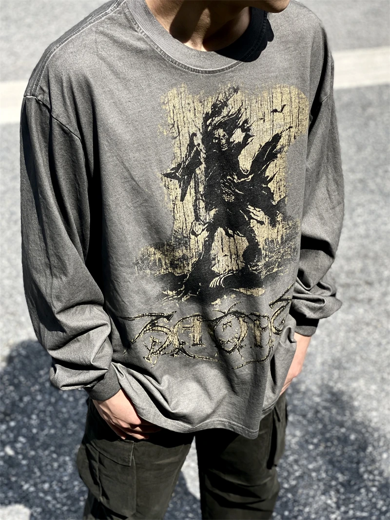 Washed Justin Bieber T Shirt Men Women High Quality Oversized Graffiti Long Sleeve T-Shirt Tee New Style
Washed Justin Bieber T Shirt Men Women High Quality Oversized Graffiti Long Sleeve T-Shirt Tee New Style
