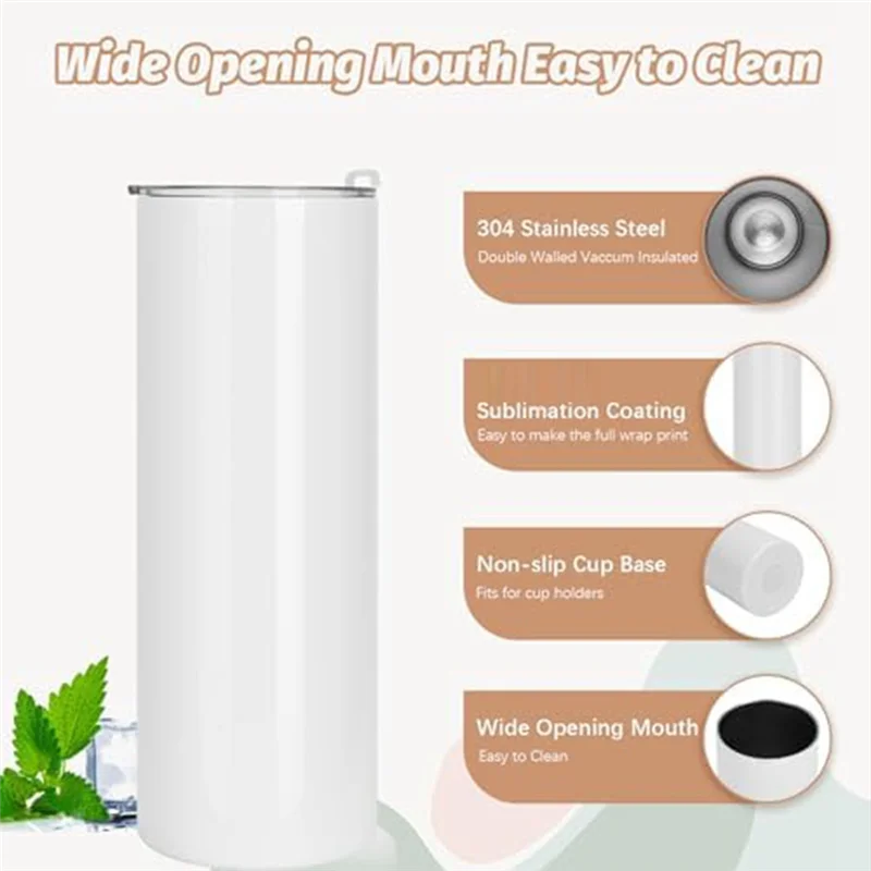 Best-Sublimation Tumblers Blank Tight Straight Double Wall Insulated Sublimation Tumblers For Glass Heat Press Oven 4Piece
Best-Sublimation Tumblers Blank Tight Straight Double Wall Insulated Sublimation Tumblers For Glass Heat Press Oven 4Piece