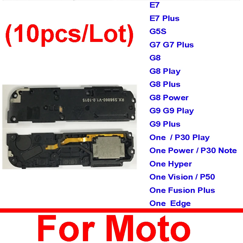 10Pcs/Lot Loudspeaker For Moto E7 G7 G8 G9 Plus Play Power Edge One Fusion Plus Hyper Vision P30 Note P50 Speaker Buzzer Ringer
10Pcs/Lot Loudspeaker For Moto E7 G7 G8 G9 Plus Play Power Edge One Fusion Plus Hyper Vision P30 Note P50 Speaker Buzzer Ringer