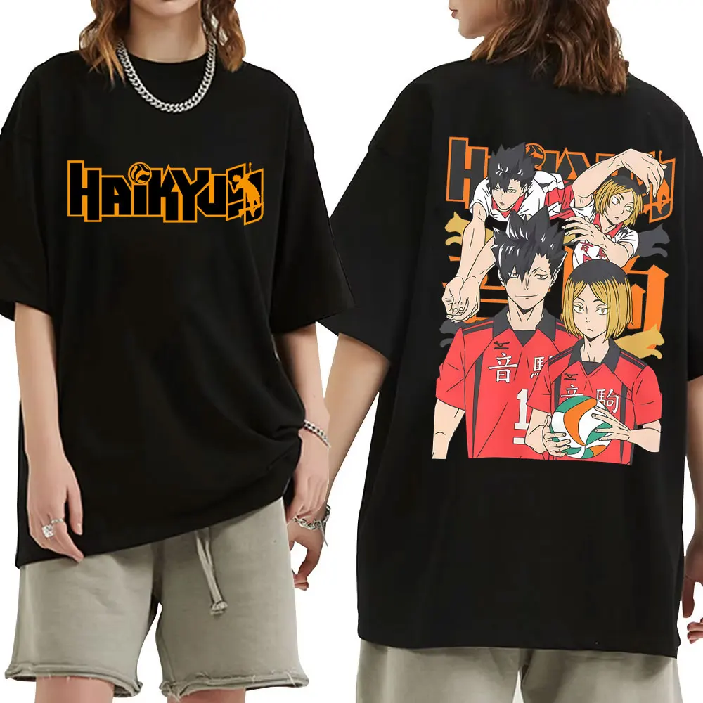 Anime Haikyuu Kuroo Tetsurou Kozume Kenma Graphic T-shirt Men Fashion Manga Oversized T Shirts Men's Casual Vintage Streetwear
Anime Haikyuu Kuroo Tetsurou Kozume Kenma Graphic T-shirt Men Fashion Manga Oversized T Shirts Men's Casual Vintage Streetwear