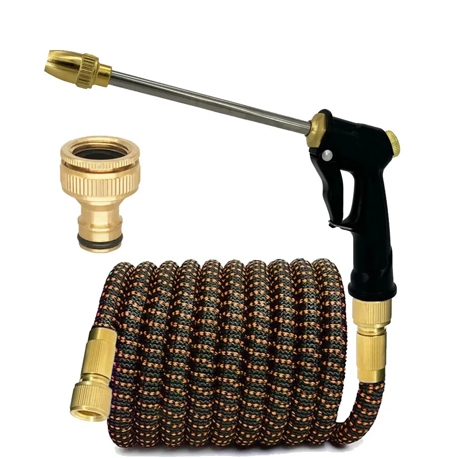 High Pressure Long Barrel Water Gun with Expandable Garden Hose, Heavy Duty Brass Connector Retractable Magic Hose, Car Wash & I
High Pressure Long Barrel Water Gun with Expandable Garden Hose, Heavy Duty Brass Connector Retractable Magic Hose, Car Wash & I