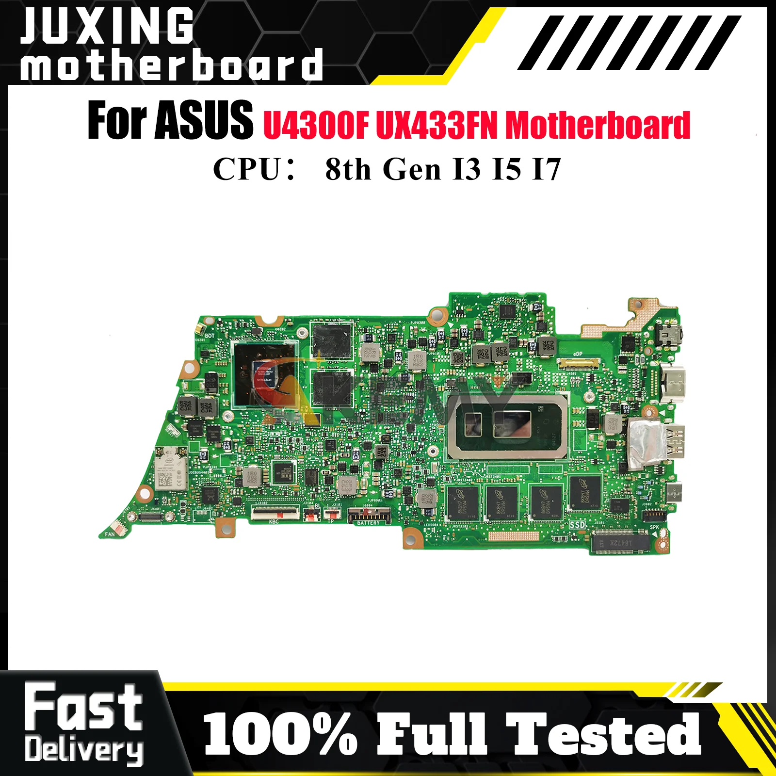 UX433FN Laptop Motherboard For ASUS ZenBook UX433F UX433FN U4300F Notebook Mainboard With I3 I5 I7 CPU 100% tests OK fast ship
UX433FN Laptop Motherboard For ASUS ZenBook UX433F UX433FN U4300F Notebook Mainboard With I3 I5 I7 CPU 100% tests OK fast ship
