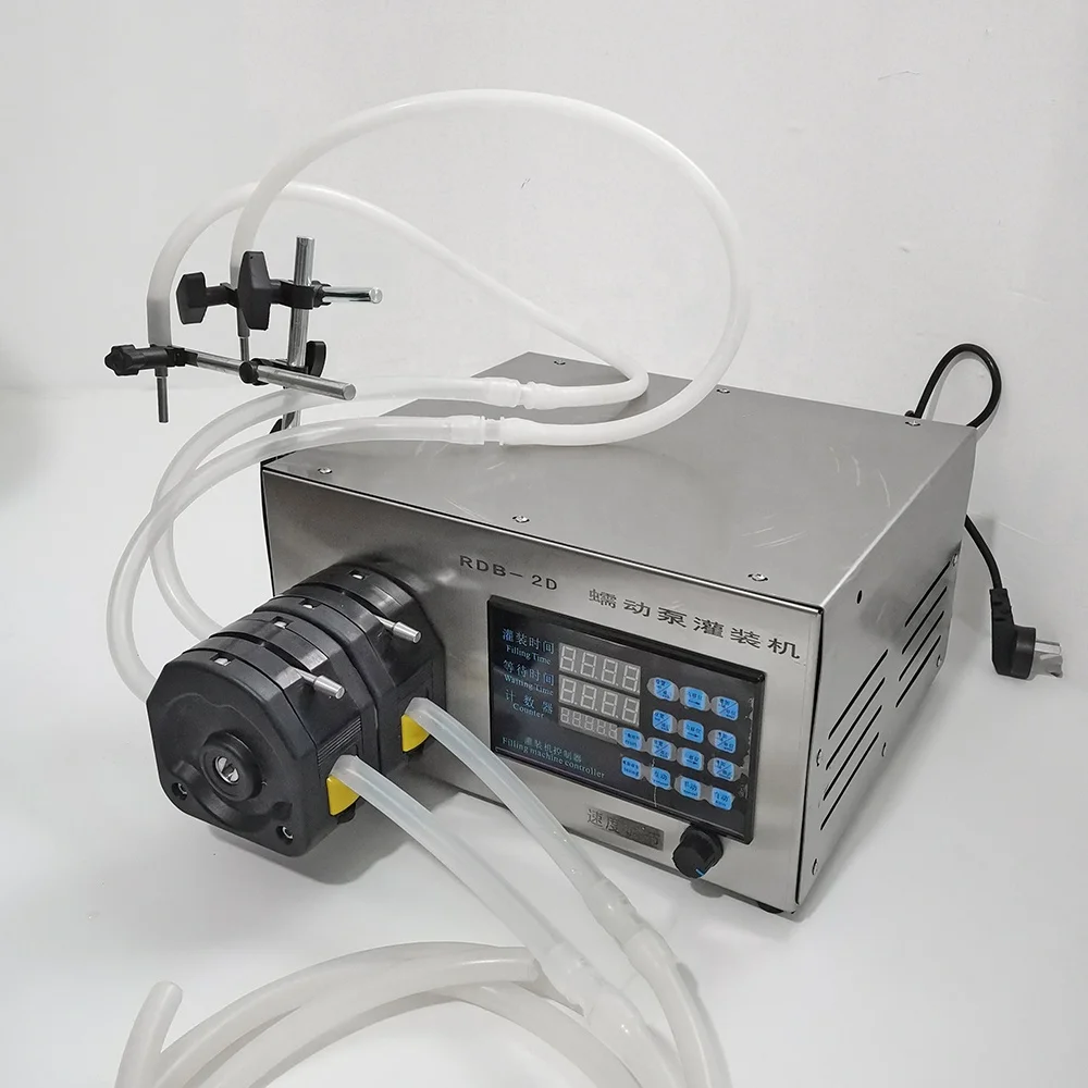 RDB-2D-T 6LPM Semi Automatic Electric Control Perfume Water Juice Beverage Digital Bottle Liquid Filling Machine
RDB-2D-T 6LPM Semi Automatic Electric Control Perfume Water Juice Beverage Digital Bottle Liquid Filling Machine