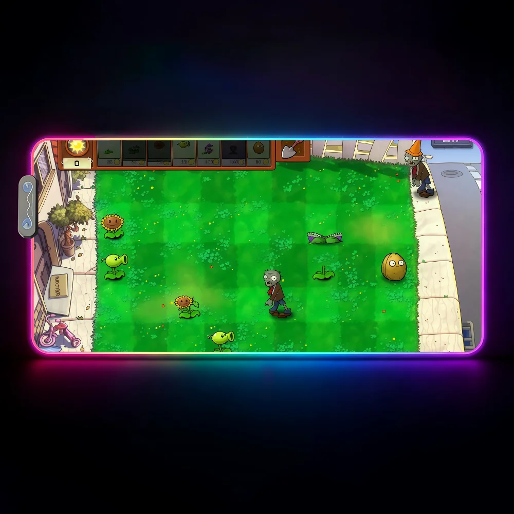 Game P-Plants vs Z-Zombies Mouse Pad Waterproof RGB LED Light Colorful Game Keyboard Non-slip Cover Desk-mat Surface
Game P-Plants vs Z-Zombies Mouse Pad Waterproof RGB LED Light Colorful Game Keyboard Non-slip Cover Desk-mat Surface