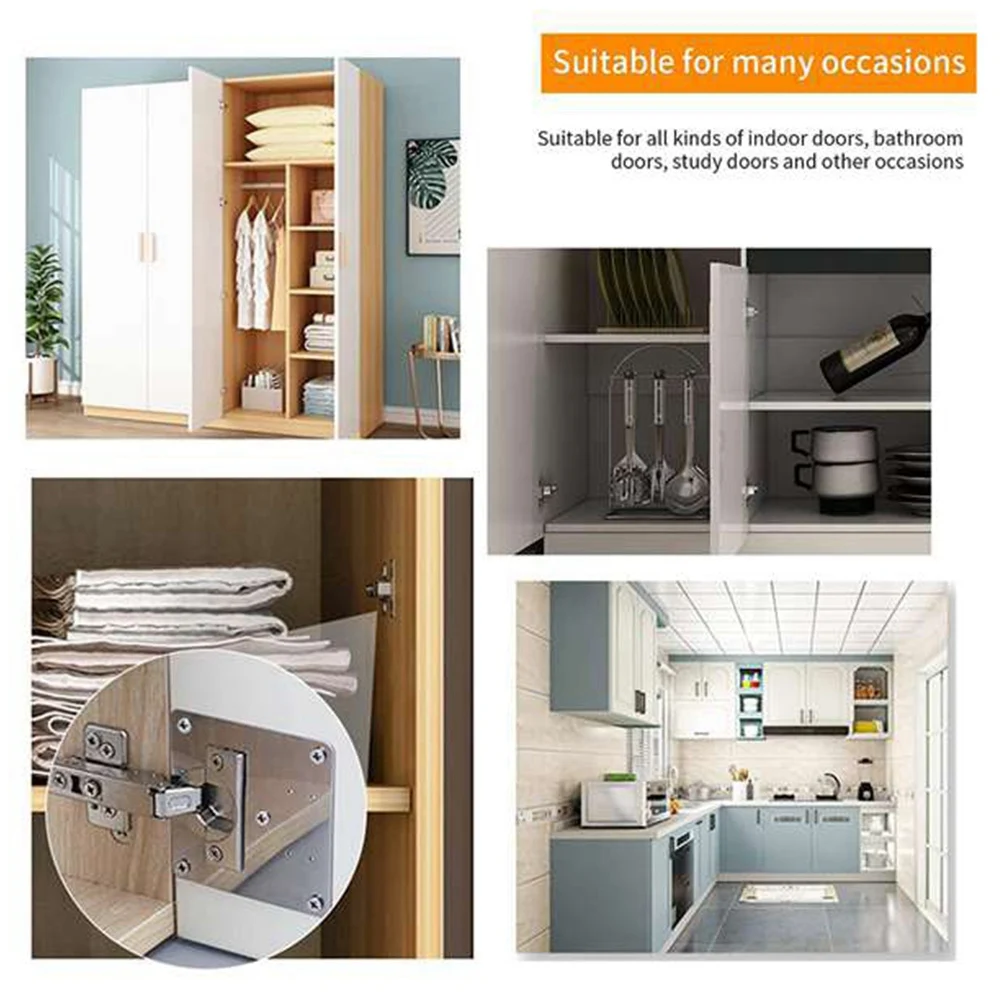 A56K Hinge Repair Plate Kit with Hole for Cabinet, Rust Plate Repair Brackets for Kitchen Cupboard Door Furniture
A56K Hinge Repair Plate Kit with Hole for Cabinet, Rust Plate Repair Brackets for Kitchen Cupboard Door Furniture