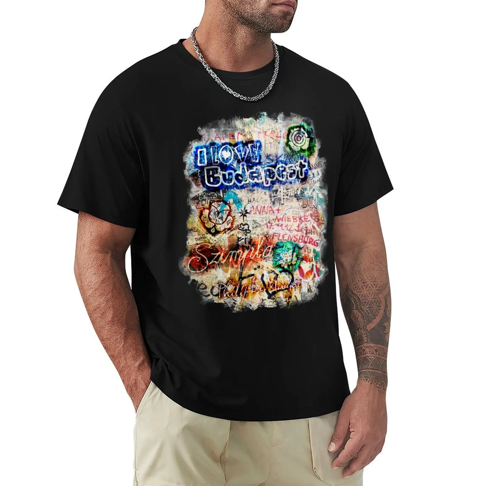 Graffiti Szimpla I Love Budapest T-Shirt Work Comfort T-Shirt for Men
Graffiti Szimpla I Love Budapest T-Shirt Work Comfort T-Shirt for Men