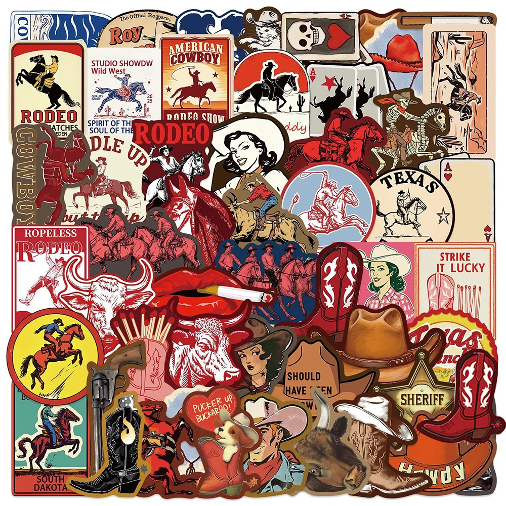 10/30/50pcs Retro Cowboy Cartoon Stickers Cool Gothic Rodeo Show Decals DIY Skateboard Phone Bike Decoration Sticker Classic Toy
10/30/50pcs Retro Cowboy Cartoon Stickers Cool Gothic Rodeo Show Decals DIY Skateboard Phone Bike Decoration Sticker Classic Toy