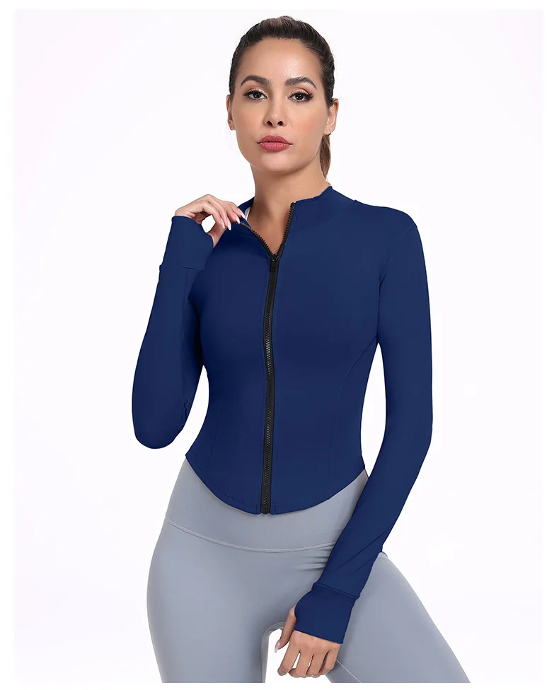 Quick Dry Stand Up Collar Fitness Jacket For Women Slim-Fit Zipper Yoga Wear Long Sleeve Breathable Running Sports Cycling Top
Quick Dry Stand Up Collar Fitness Jacket For Women Slim-Fit Zipper Yoga Wear Long Sleeve Breathable Running Sports Cycling Top