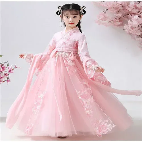 Chinese Hanfu Dress Children Clothing Fairy Cosplay Costumes Kids Clothes Party Dance Wear Stage Girl Dress Princess Vintage
Chinese Hanfu Dress Children Clothing Fairy Cosplay Costumes Kids Clothes Party Dance Wear Stage Girl Dress Princess Vintage
