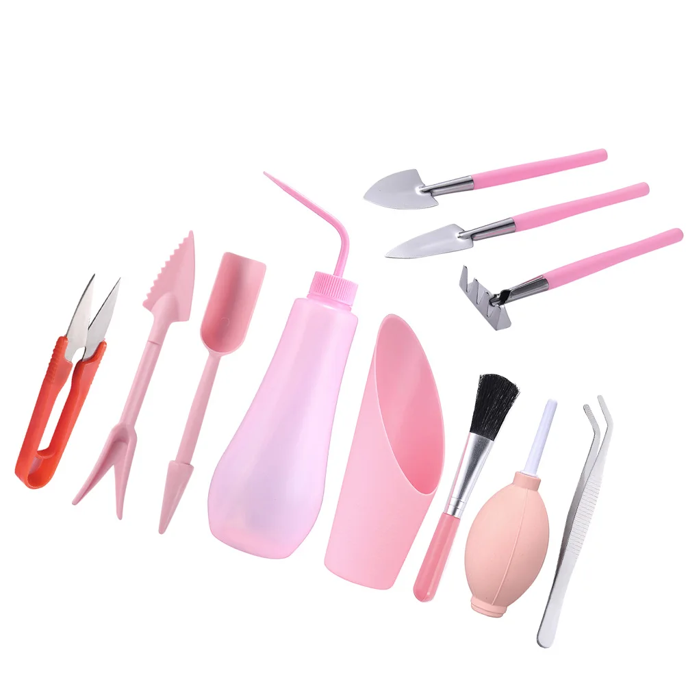 11pcs Mini Garden Hand Tools Set Succulent Planting Kit Transplanting Tools For Gardening Lightweight Ergonomic Rubber Handle
11pcs Mini Garden Hand Tools Set Succulent Planting Kit Transplanting Tools For Gardening Lightweight Ergonomic Rubber Handle